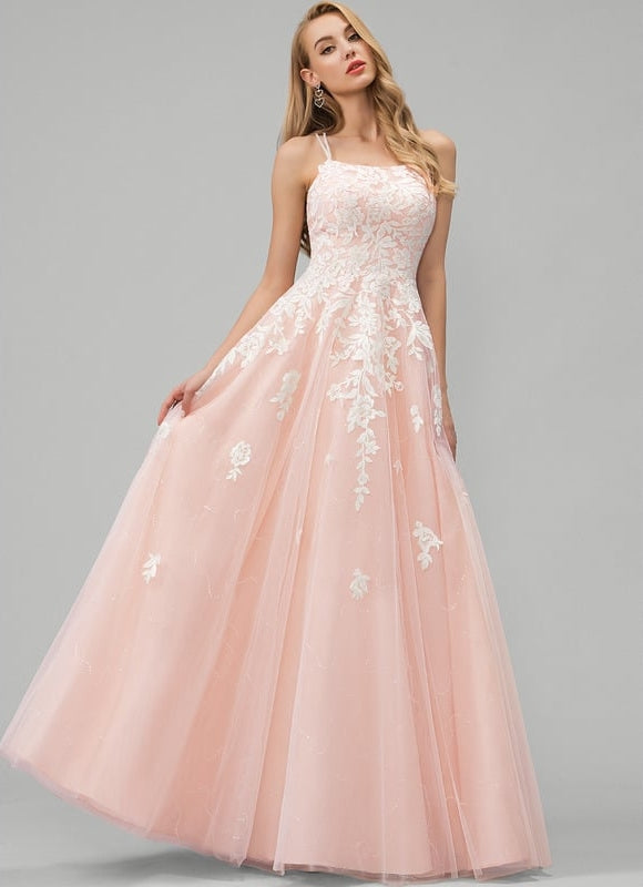 Robe Dentelle Bal Tulle Floral - gallery 2