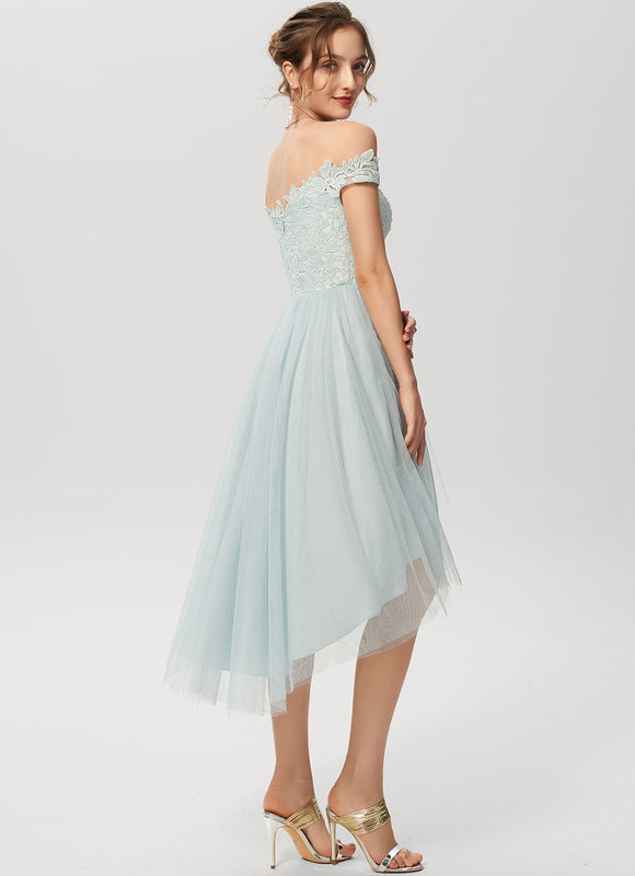 Robe Dentelle Tulle Aquatique - gallery 4