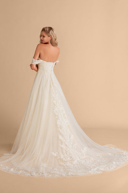 Robe Dentelle Nuptiale Délicate - gallery 5