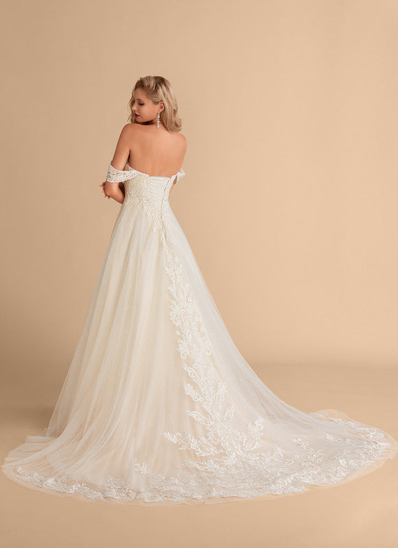 Robe Dentelle Nuptiale Délicate - gallery 5