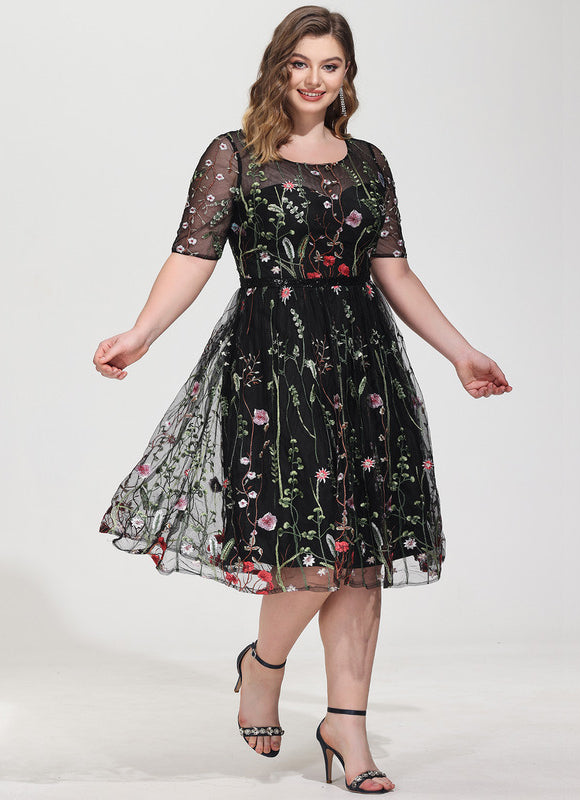 Robe Dentelle Genoux - gallery 5