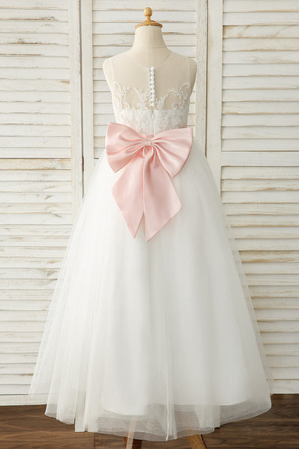 Robe Dentelle Enfant Tulle Luxe - gallery 6