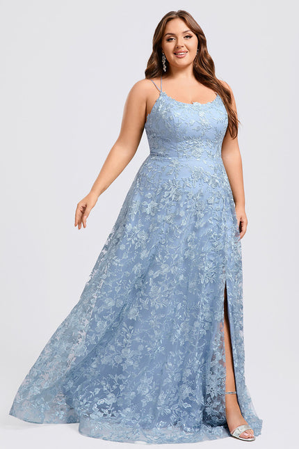 Robe Dentelle Bal Satinée - gallery 6