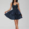 Robe Dentelle Satin À Volants