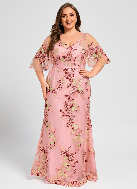 Robe De Soirée Dentelle Perlée - gallery 8
