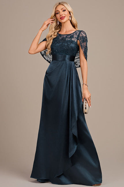 Robe Satin Et Dentelle - gallery 3