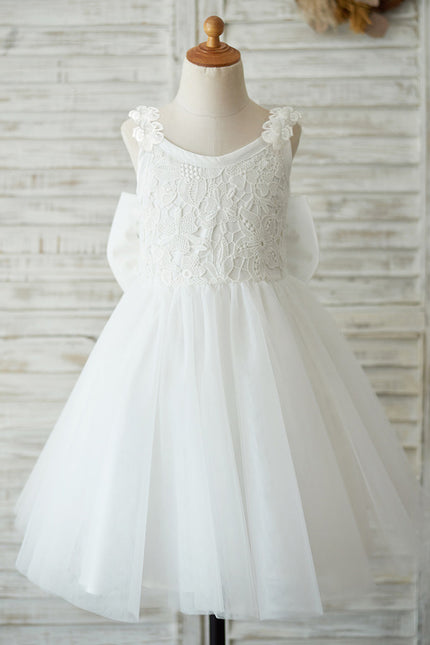 Robe Dentelle Enfant Tulle Satin - gallery 6