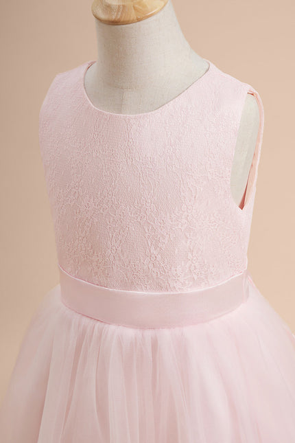 Robe Dentelle Rose Légère - gallery 3