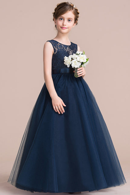 Robe Dentelle Émeraude Satinée - gallery 1