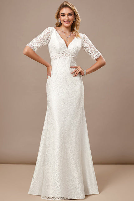 Robe Mariee Fourreau Dentelle - gallery 1