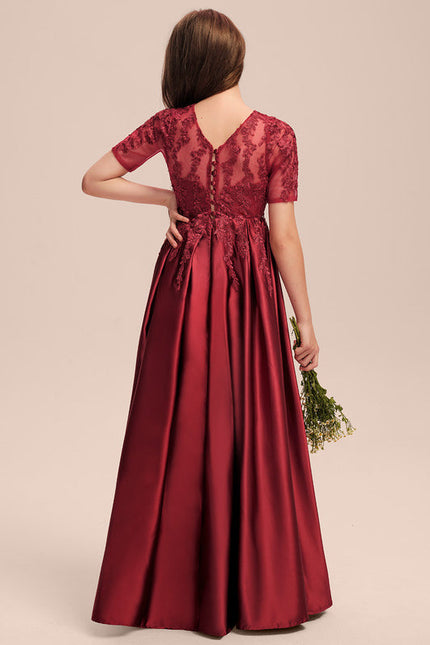 Robe Dentelle Satinée Junior - gallery 2