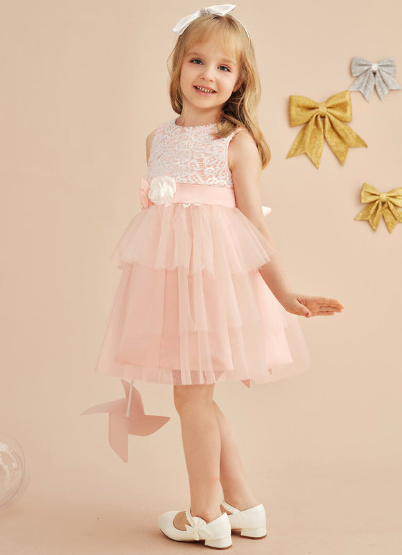 Robe Mariage Rose Dentelle - gallery 5