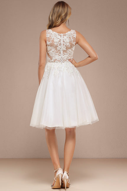 Robe Dentelle Tulle Sophistiquée - gallery 5