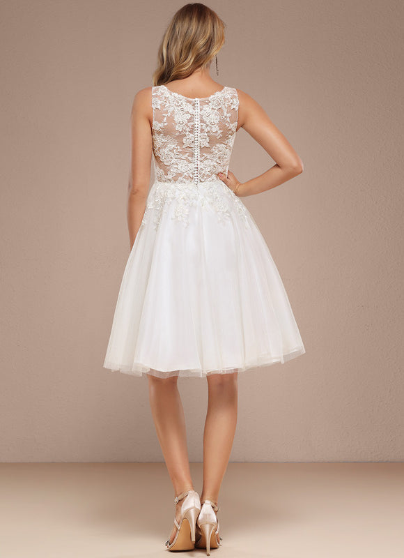 Robe Dentelle Tulle Sophistiquée - gallery 5