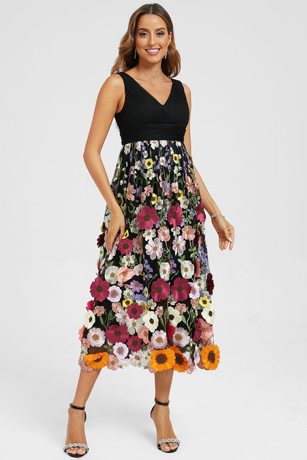 Robe Dentelle Éclat Florale - gallery 1