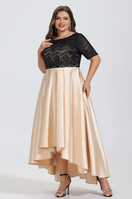 Robe Dentelle Asymétrique Chic - gallery 9