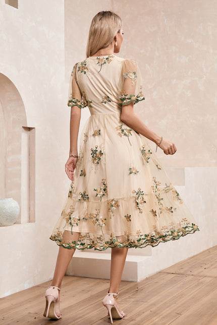 Robe Dentelle Brodée - gallery 5