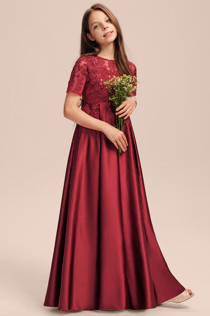 Robe Dentelle Satinée Junior - gallery 1