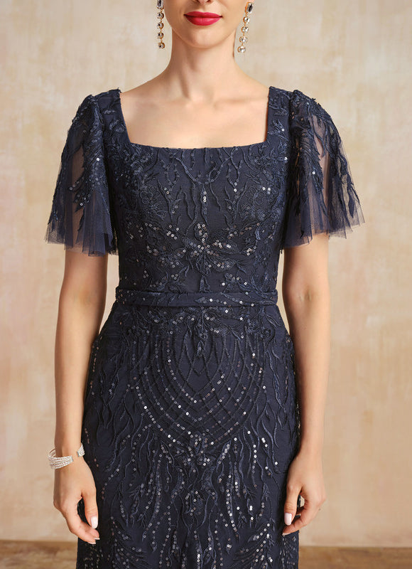 Robe Dentelle Longue Scintillante - gallery 5