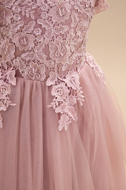 Robe Dentelle Boheme Rose - gallery 8