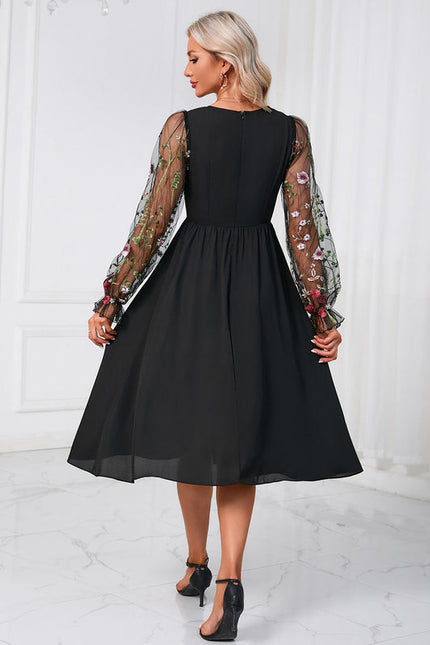 Robe Dentelle Vaporeuse Brodée - gallery 5