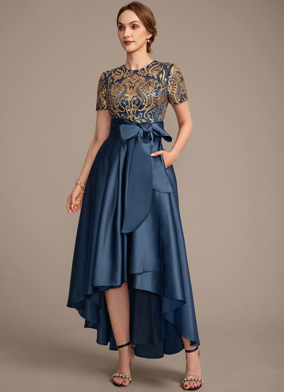 Robe Dentelle Élégante À Paillettes - gallery 5