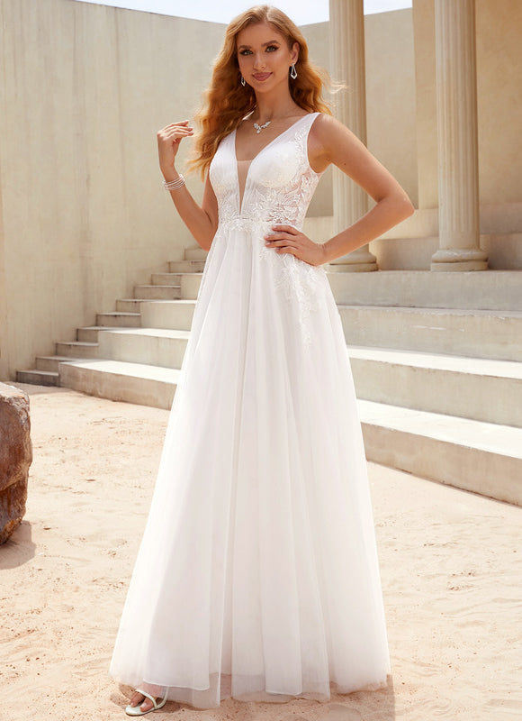 Robe Bustier Dentelle Blanche - gallery 4