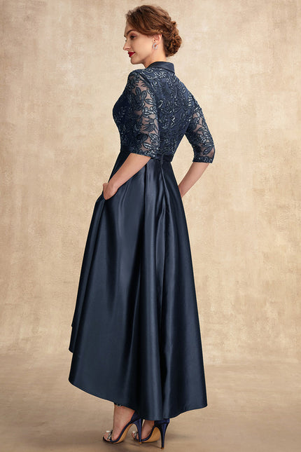 Robe Dentelle Éclat De Satin - gallery 6