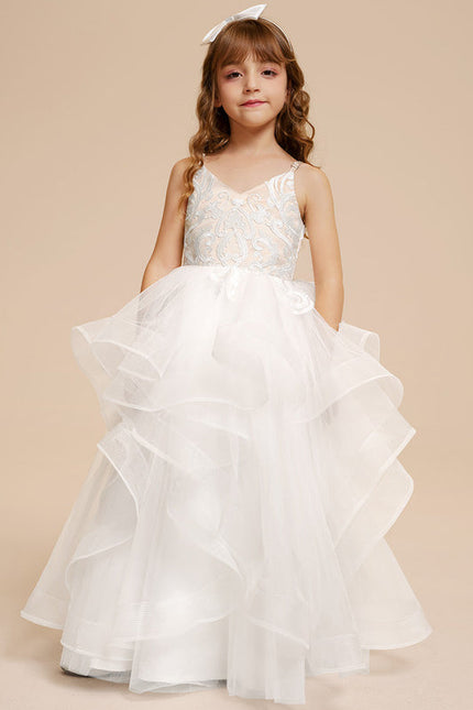 Robe Dentelle Tulle Volants