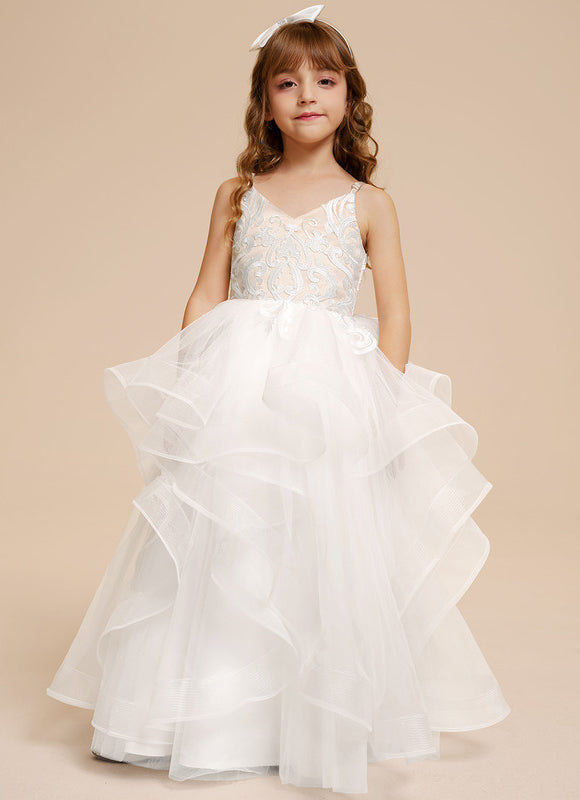 Robe Dentelle Tulle Volants