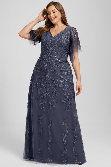 Robe Dentelle Vaporeuse Ornée - gallery 7