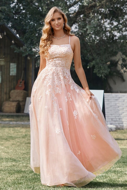 Robe Dentelle Bal Tulle Floral - gallery 4