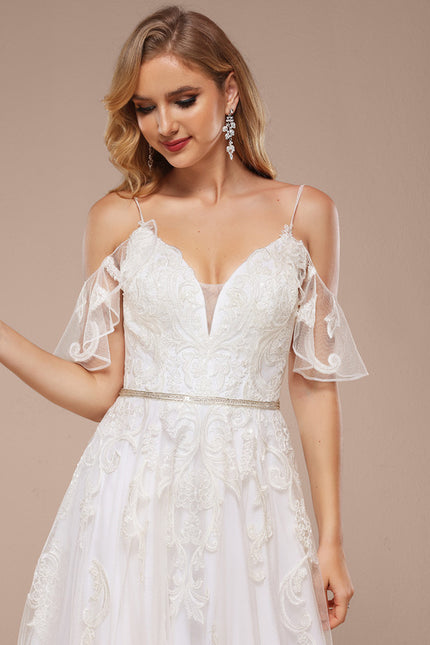 Robe Dentelle Élégante Fluide - gallery 2