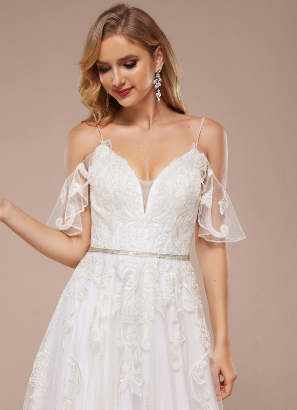 Robe Dentelle Élégante Fluide - gallery 2