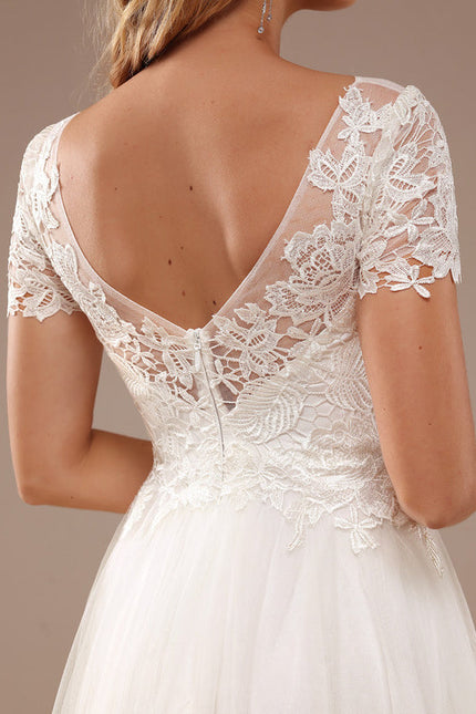 Robe Dentelle Tulle Fluide - gallery 2