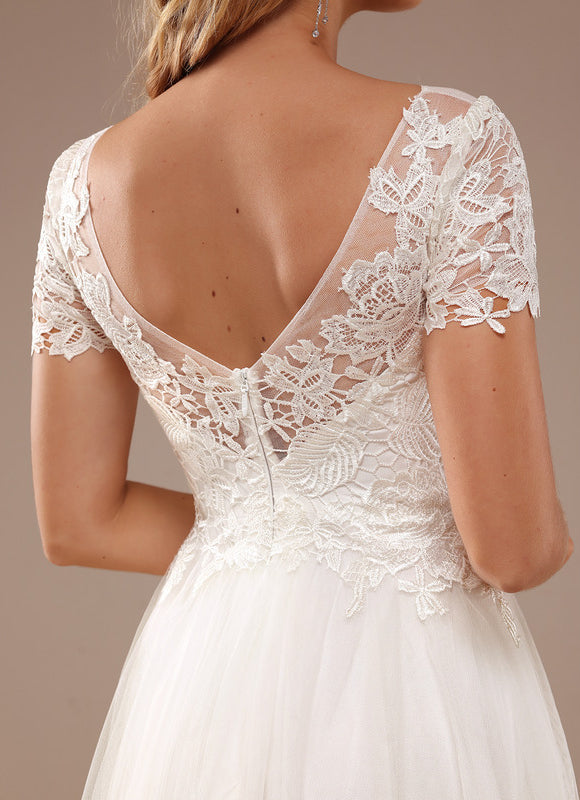 Robe Dentelle Tulle Fluide - gallery 2