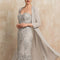 Robe Dentelle Satin Brodée