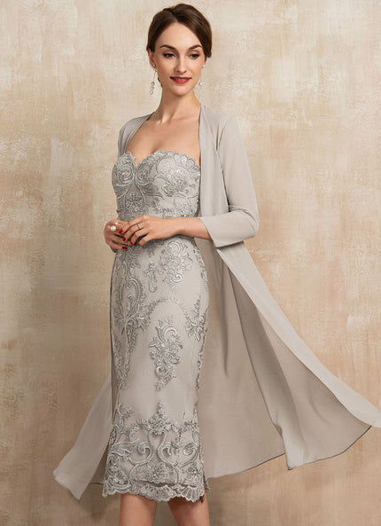 Robe Dentelle Satin Brodée
