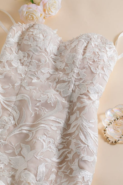 Robe Dentelle Élégante Tulle - gallery 1