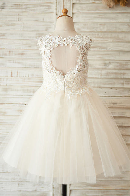 Robe Dos Nu Dentelle Blanche - gallery 1