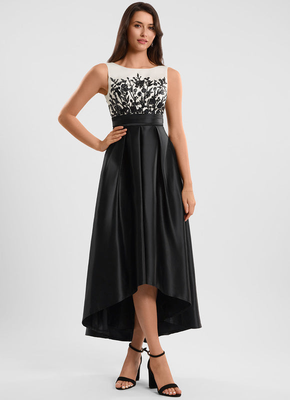 Robe Dentelle Bi-Matière Chic