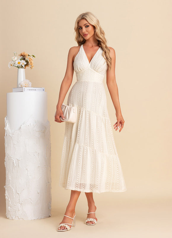 Robe Blanche Dentelle Anglaise