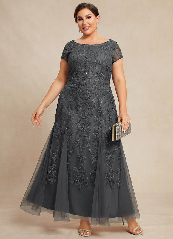 Robe Dentelle Élégante Tulle Brodé - gallery 7