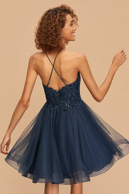 Robe Dentelle Tulle Noire - gallery 2