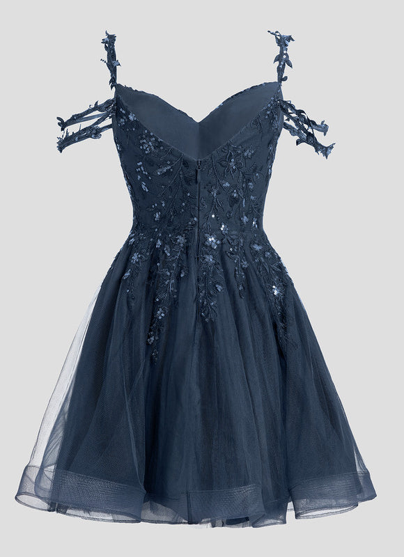 Robe Cocktail Bustier Dentelle - gallery 8