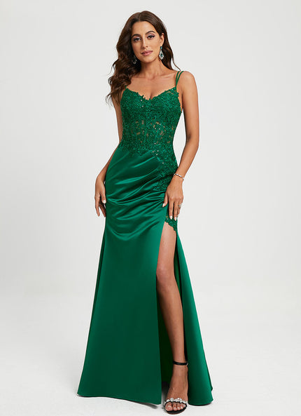Robe Dentelle Émeraude Envoûtante