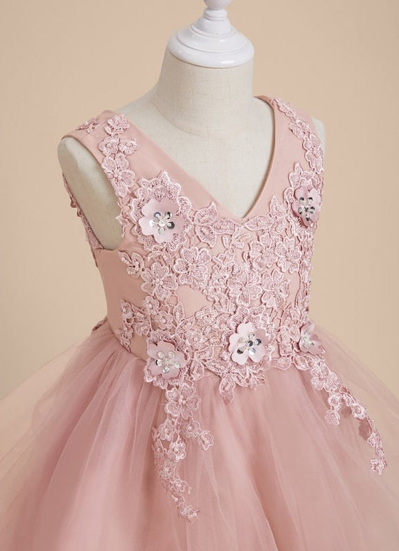 Robe Dentelle Floue Rose 3D - gallery 7