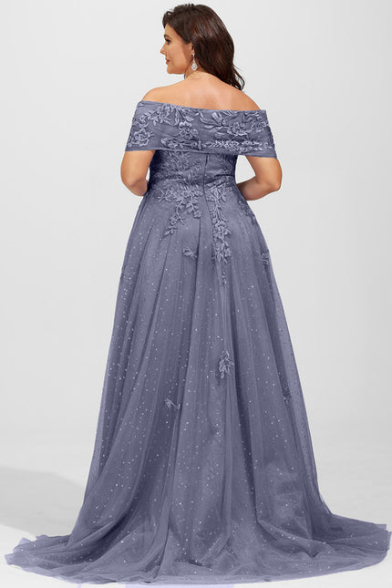 Robe Dentelle Lavande Étoilée - gallery 5