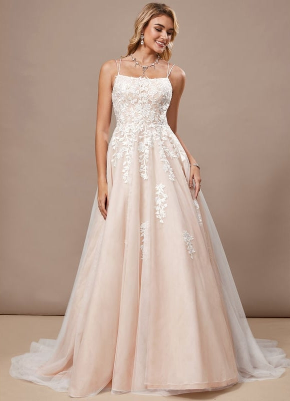 Robe Dentelle Princesse Tulle Floral - gallery 2