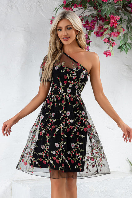Robe Dentelle Florale Légère - gallery 4